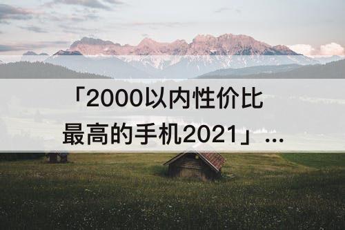 「2000以内性价比最高的手机2021」(2000以内性价比最高的手机2021年)
