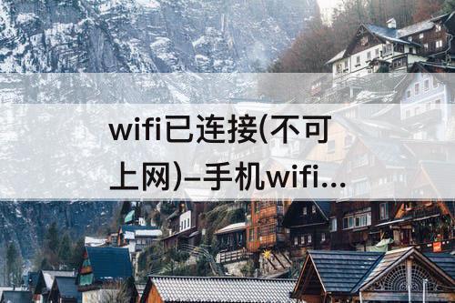 wifi已连接(不可上网)-手机wifi已连接(不可上网)怎么解决 荣耀50