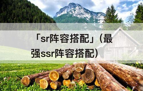 「sr阵容搭配」(最强ssr阵容搭配)